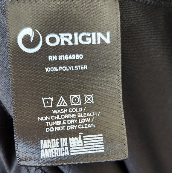Origin Black Long Sleeve Tee Crew Neck - Picture 3 of 5